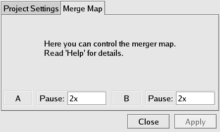 Preferences Dialog (Merge Map)